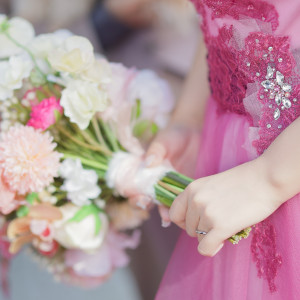 ブーケは持ち込み可でした|734575さんのAILE d'ANGE NAGOYA（エル・ダンジュ ナゴヤ）の写真(2573249)