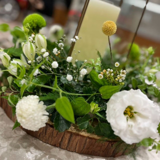 ゲストテーブルの装花