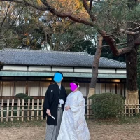 披露宴会場の桃林荘の萩の庭。