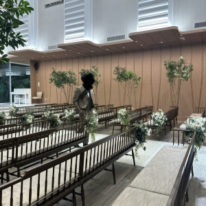 明るく開放的な挙式会場|734815さんのBLEU GRACE OSAKA（ブルーグレース大阪）●BRASSグループの写真(2354886)