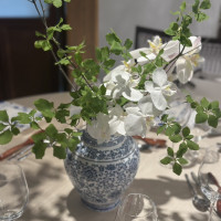 ゲストテーブルの装花
