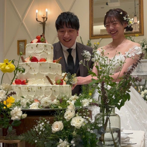 ケーキ入刀|735067さんの山手迎賓館（神戸）/テイクアンドギヴ・ニーズウェディングの写真(2356048)