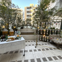 披露宴会場に隣接したガーデン