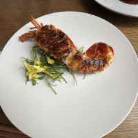 グラタン風の魚介料理