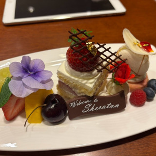 フェアでの打ち合わせ時に提供されたケーキ