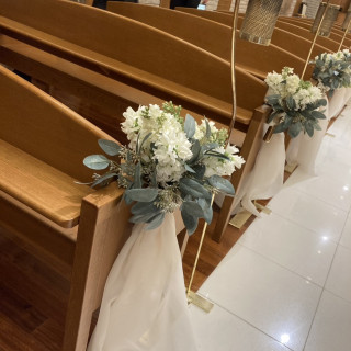 椅子にお花がついていて、可愛らしかったです。