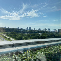 披露宴会前の控室からの景色。とても綺麗でした。