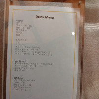 ドリンクメニュー表。