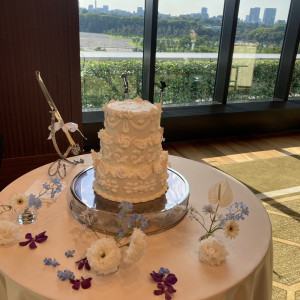 ケーキ入刀のケーキ。|735196さんの東京會舘の写真(2480454)