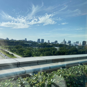 披露宴会前の控室からの景色。とても綺麗でした。|735196さんの東京會舘の写真(2480455)