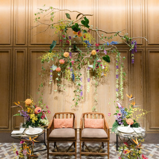 イメージ通りの装花でとても華やかな高砂になりました！