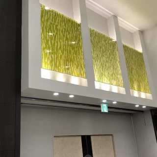 披露宴会場の壁のセンスがとても良かったです。