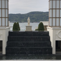 ガーデンに綺麗なオブジェがあり景色も綺麗でした。