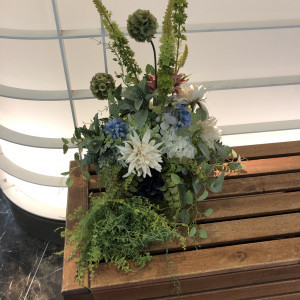 緑をメインにした装花がとても良いと思いました。|735266さんのアルカーサルアヴィオの写真(2405324)