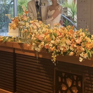 新郎新婦テーブル