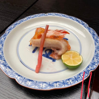 コースのお魚料理