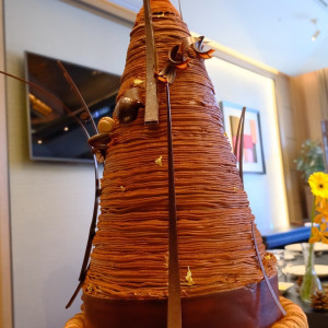 ウェディングケーキ(モンブラン仕様)|736008さんのTHE MARCUS SQUARE KOBE(ザ マーカス スクエア 神戸)の写真(2552666)