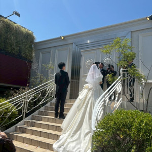 晴れていたらここでブーケトスができます！|736021さんのアルカンシエル横浜 luxemariage（アルカンシエルグループ）の写真(2514936)