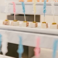 ウェルカムドリンクで提供の一口料理