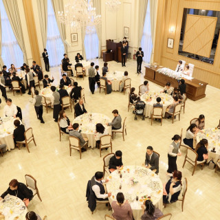 上から見た披露宴会場