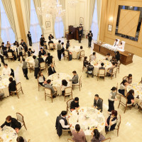 上から見た披露宴会場