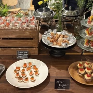 ビュッフェのお料理もすべてお洒落でした