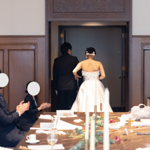披露宴会場からの退場|736258さんのTHE CONDER HOUSE（ザ・コンダーハウス）の写真(2422992)