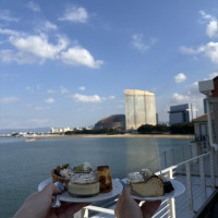 披露宴のガーデンからの景色です