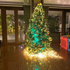 披露宴会場にクリスマスツリーを飾ってもらいました|736339さんのfelizcreer(フェリスクレール)の写真(2363556)