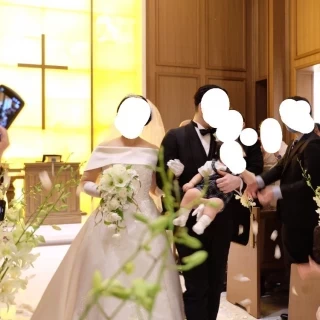 新郎新婦退場