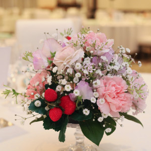 ゲストテーブル装花|736413さんのJR HOTEL CLEMENT TAKAMATSU（JRホテルクレメント高松）の写真(2458277)