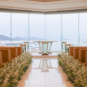 チャペル装花|736413さんのJR HOTEL CLEMENT TAKAMATSU（JRホテルクレメント高松）の写真(2458256)