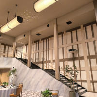 披露宴会場内にある大階段