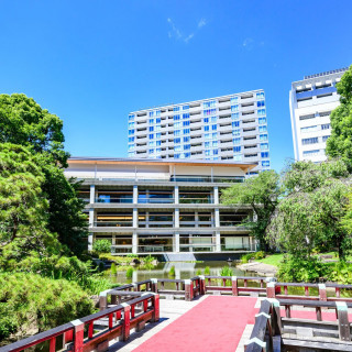 参進の儀、貸切庭園、緑が美しい、都内とは思えない開放感