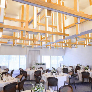 最上階の披露宴会場、テラス付き、フロア貸切