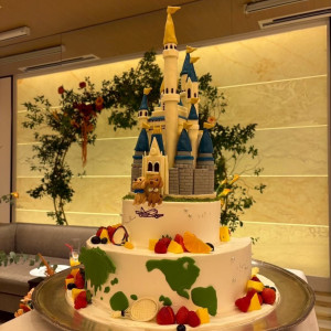 ウェディングケーキ|736646さんのAILE d'ANGE garden(エル・ダンジュ ガーデン)の写真(2579083)