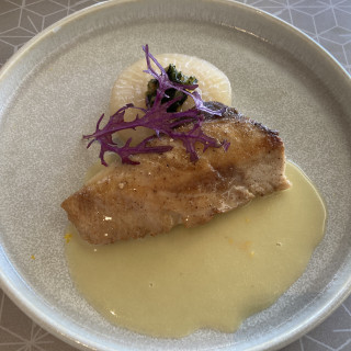 お魚料理です。