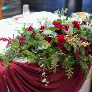 クリスマスイメージのお花です！|736783さんのヴォヤージュ ドゥ ルミエール京都七条迎賓館（登録有形文化財）の写真(2373357)