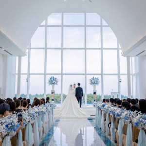 白基調な挙式場|736828さんのアートグレイス ウエディングコースト 東京ベイの写真(2562059)