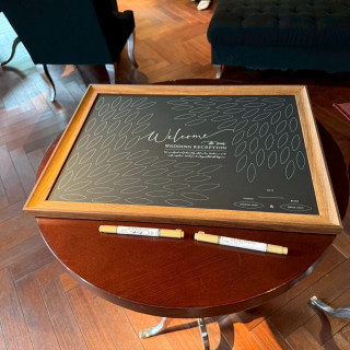 ウェルカムスペースでパネルをはめる演出をしました