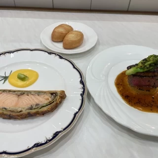 新郎新婦控室にて結び後料理をいただきました。