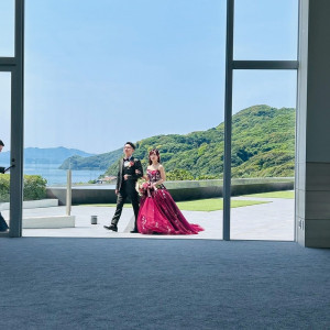 お色直し入場|736997さんのHOTEL GREGES（オテルグレージュ）の写真(2462315)