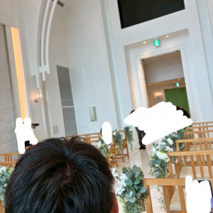 チャペルでの入場|737206さんのララシャンスKOBEの写真(2507720)
