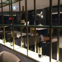最上階の披露宴会場前の通り道の装飾