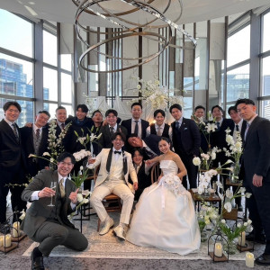披露宴会場の写真です。|737367さんのアルモニーアンブラッセ ウェディングホテル/テイクアンドギヴ・ニーズウェディングの写真(2369390)