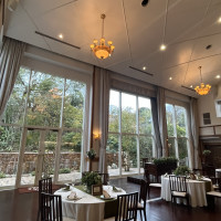 披露宴会場から見えるガーデン