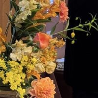 花の色がすきでした。オレンジ基調でおしゃれ。
