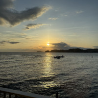 挙式会場からの夕焼け