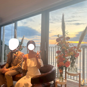 新郎新婦の場所です。|737755さんのTHE HARBOR TERRACE(ザ ハーバー テラス)の写真(2525019)