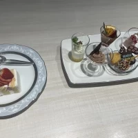 デザートビュッフェの試食